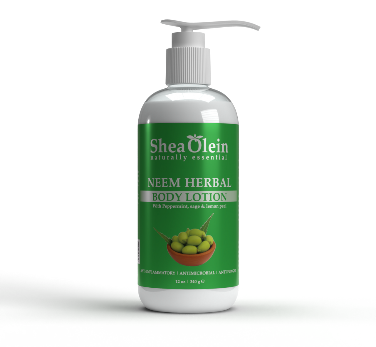 SHEA OLEIN BODY LOTION 12oz | NEEM HERBAL