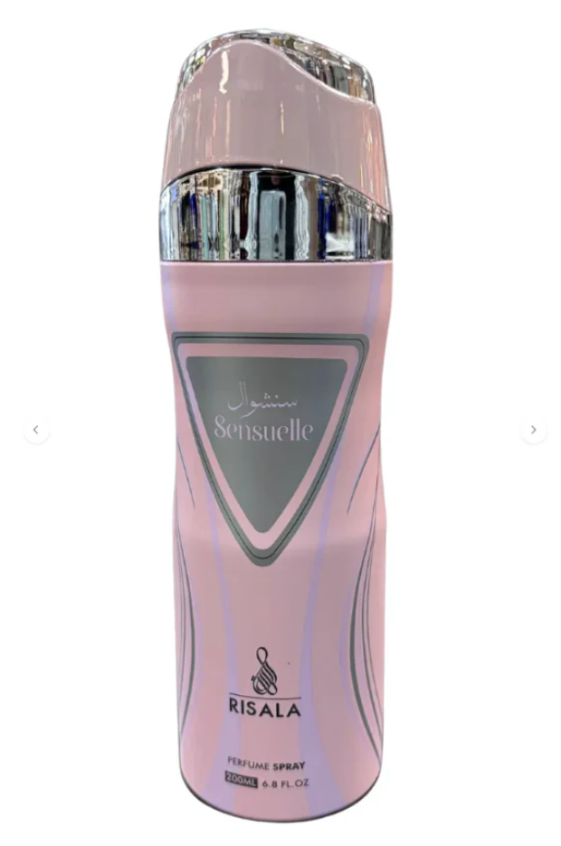 RISALA Perfume Body Spray 200ml Sensuelle – an elegant, feminine body spray in a sleek bottle, romance & sophisticated vibes