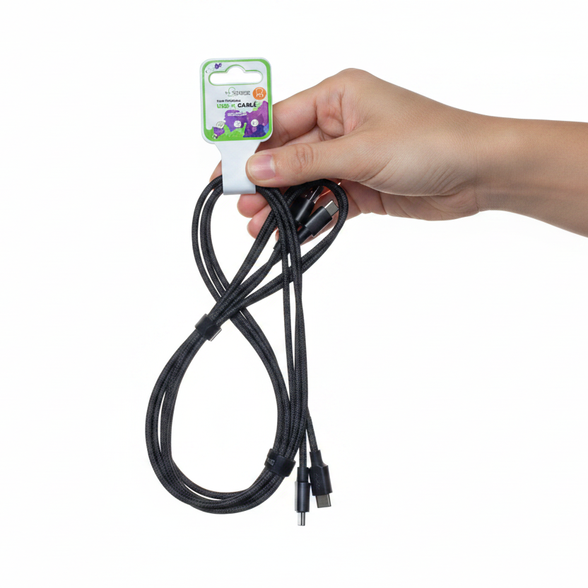 AA - UC12 - USB TO C 12FT CABLE - BLACK