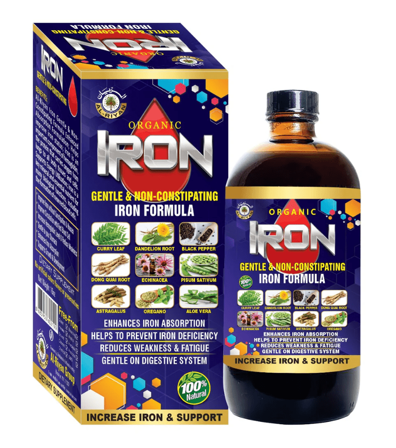 AL - RIYAN Organic Iron Gentle & Non - Constipating Bitter 16oz - SmellsPlus