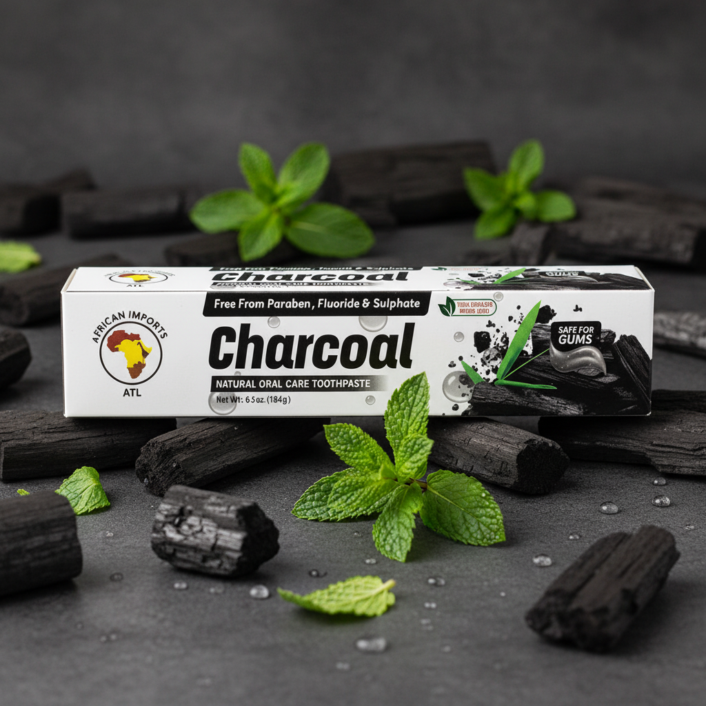 African Imports ATL Toothpaste 1ct Single 6.5oz | Charcoal