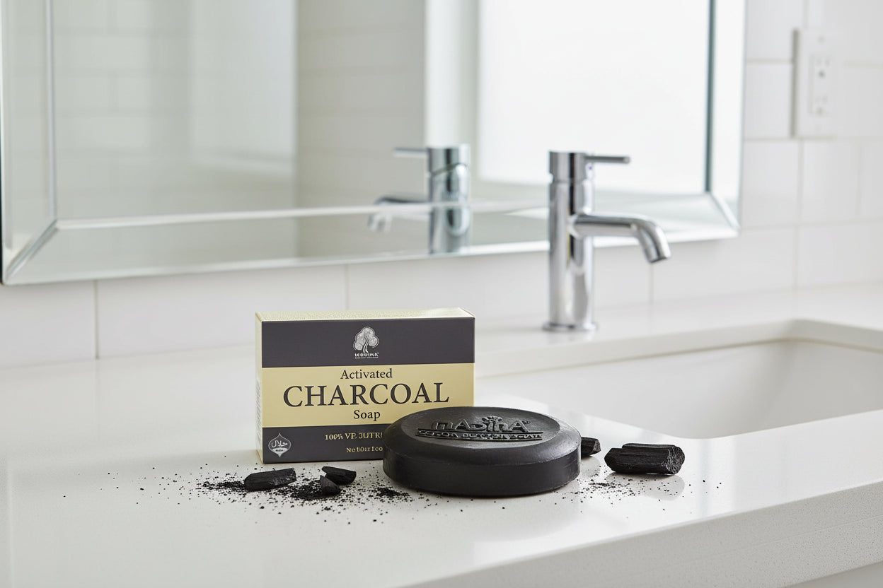 Madina Activated Charcoal Soap Bar 1ct
