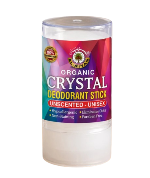 AL-RIYAN Organic Crystal Deodorant Stick Unscented Unisex 60g