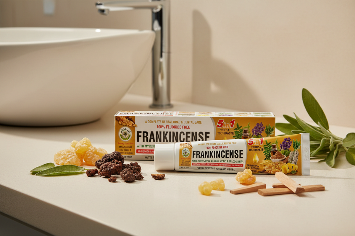 Al-Riyan Frankincense 5 in 1 herbal toothpaste 1ct Single