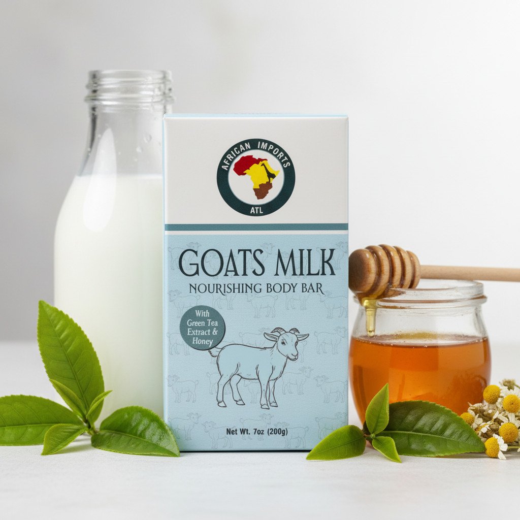 African Imports ATL GOATS MILK NOURISHING BODY Soap Bar 1ct