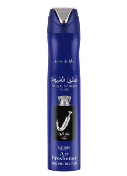 Lattafa Air Freshener 300ml 1ct SINGLE Ishq Al Shuyukh Silver