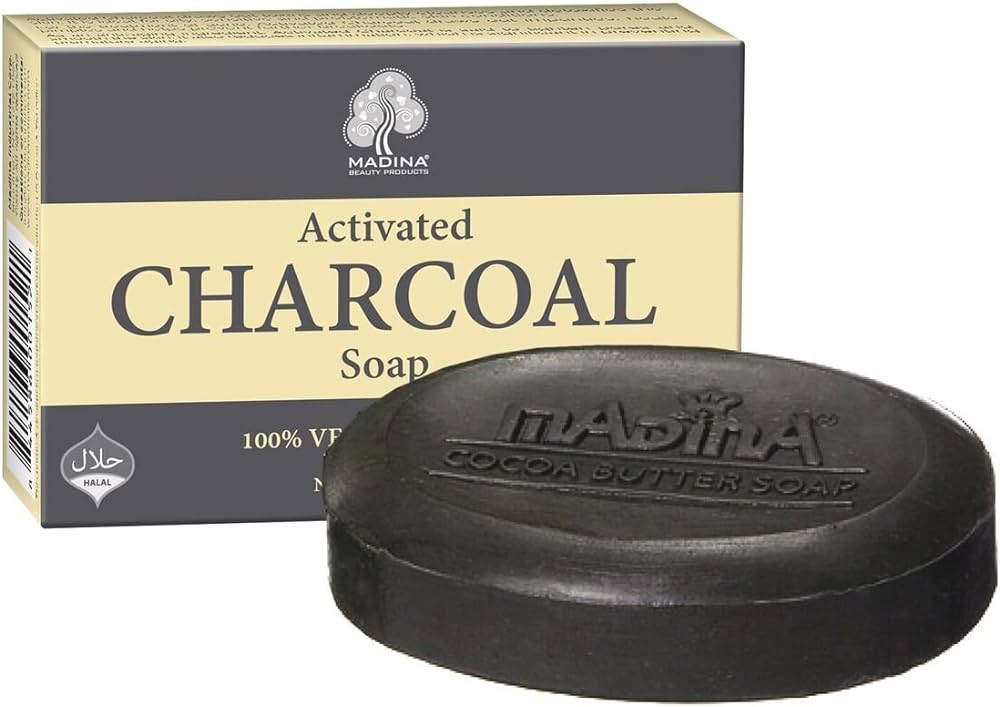 MADINA ACTIVATED CHARCOAL SOAP BARS 6CT - SmellsPlus