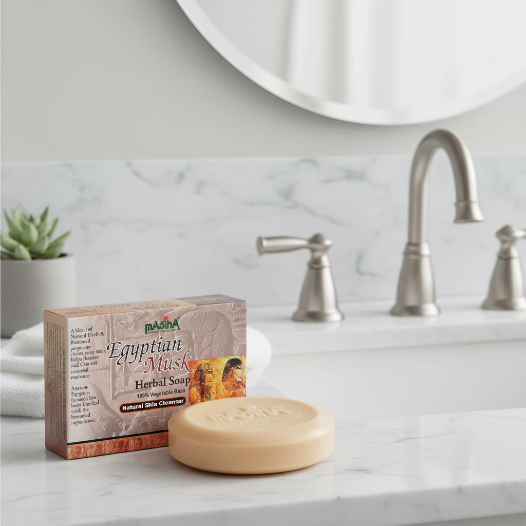 MADINA EGYPTIAN MUSK HERBAL SOAP BARS 6CT - SmellsPlus