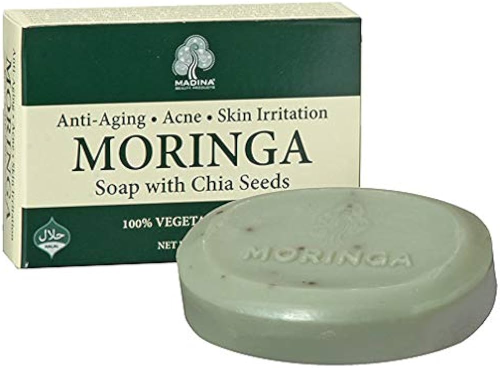 MADINA MORINGA WITH CHIA SEEDS SOAP BARS 6CT - SmellsPlus