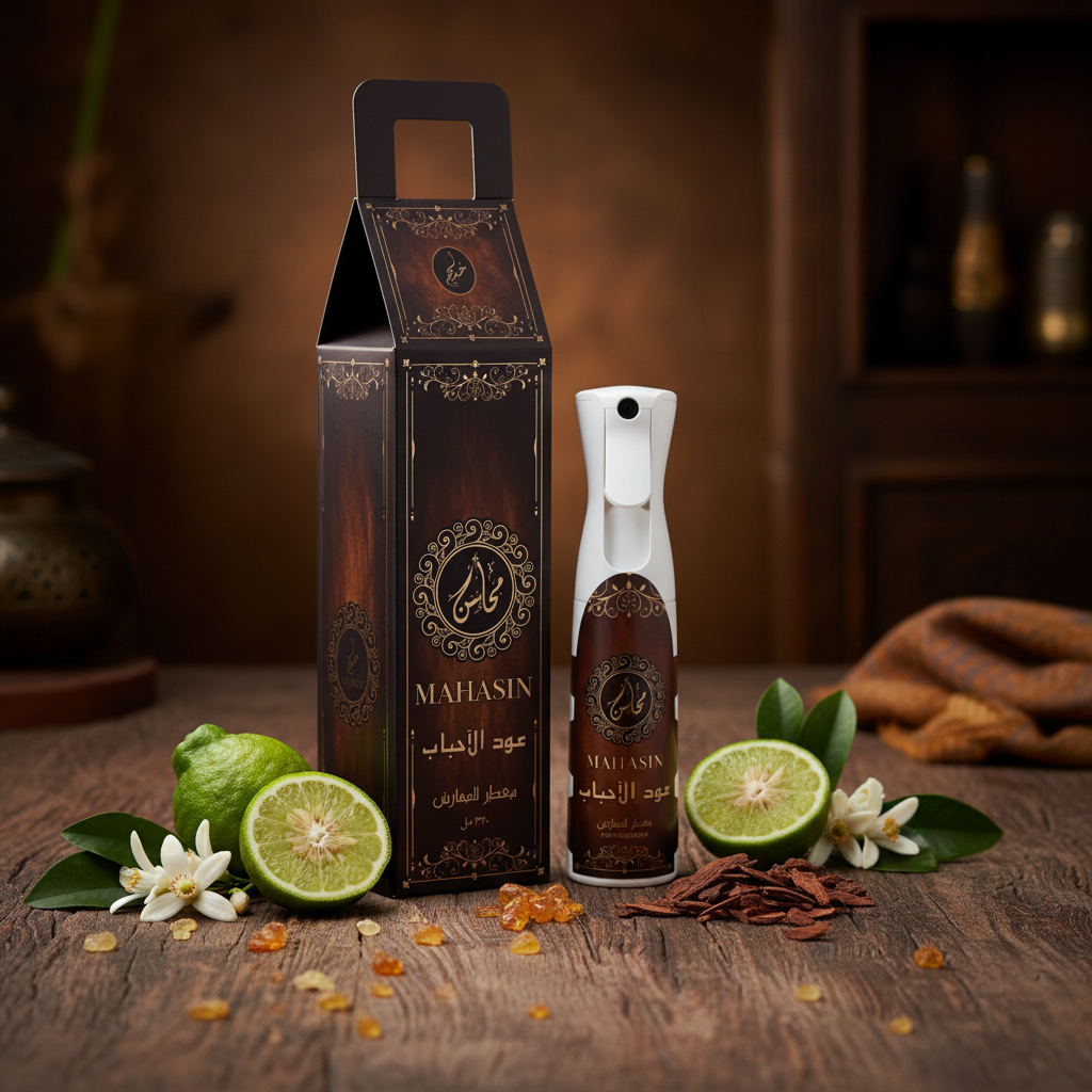 Khadlaj Air Freshener 320ml Single 1ct MAHASIN OUD AL AHBAAB