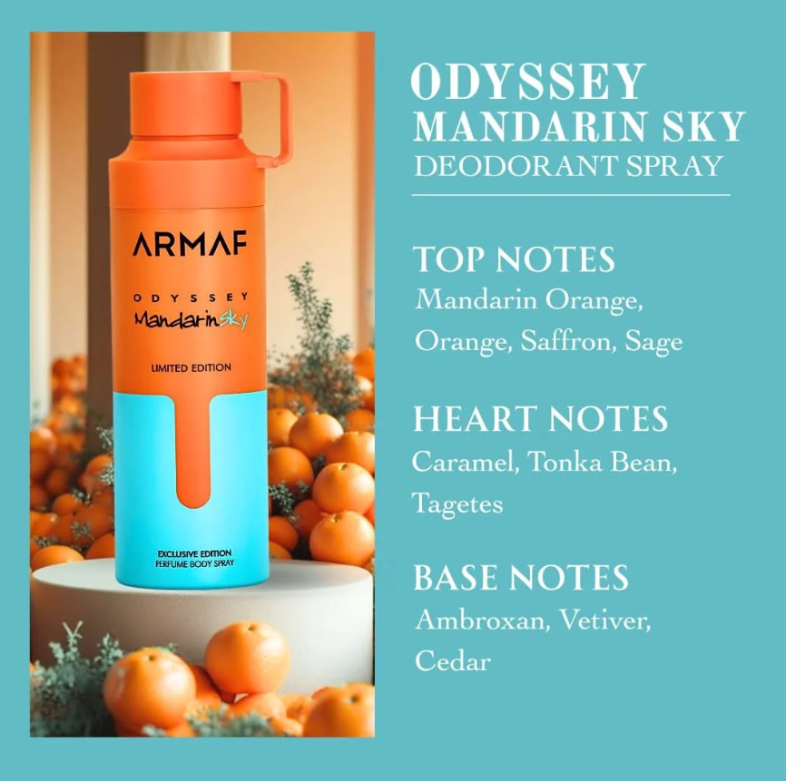 Armaf Odyssey Mandarin Sky Body Spray