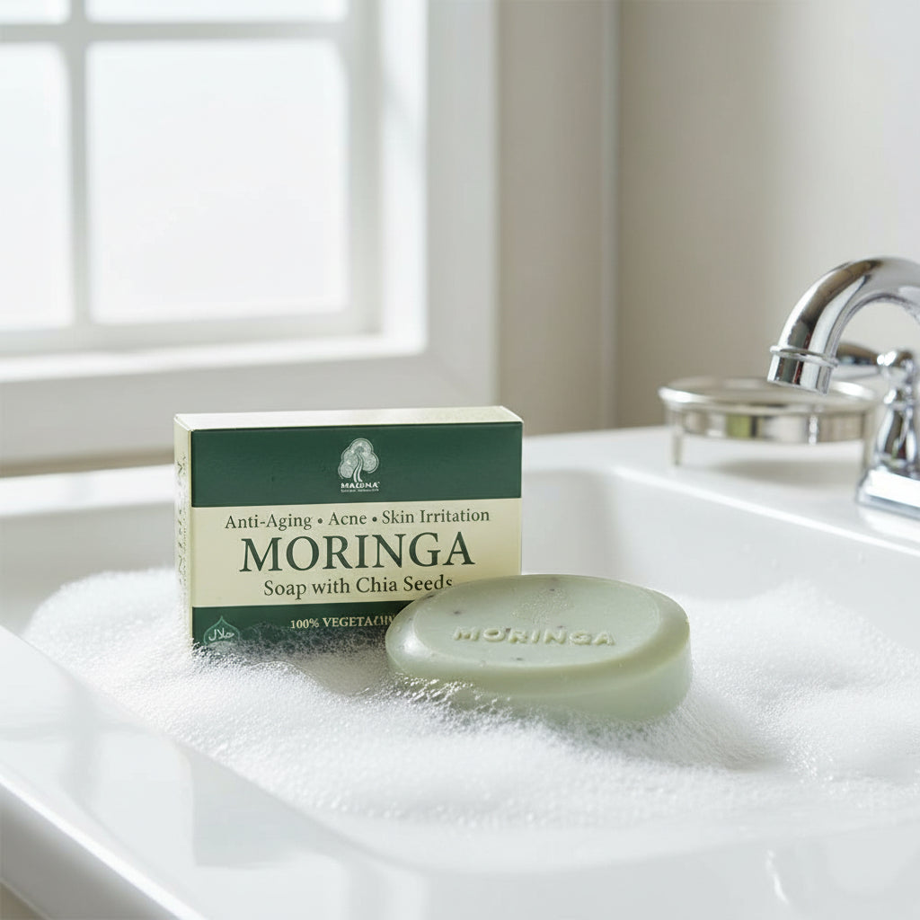Madina Moringa With Chia Seeds Soap Bar 1ct
