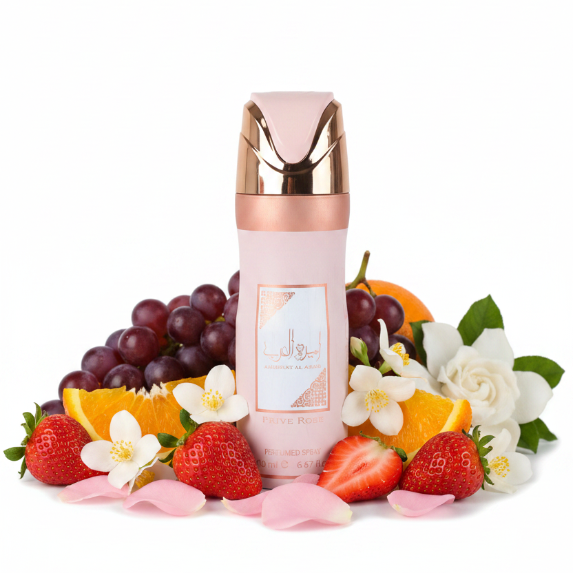 Lattafa Ameerat Al Arab Prive Rose Perfumed Body Spray 200ml 1ct