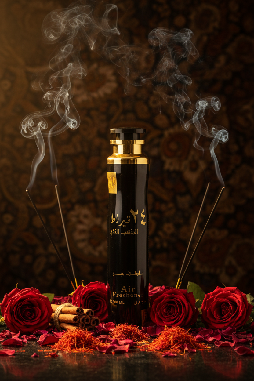 Lattafa Air Freshener 24 Carat Pure Gold 300ml 1ct Single