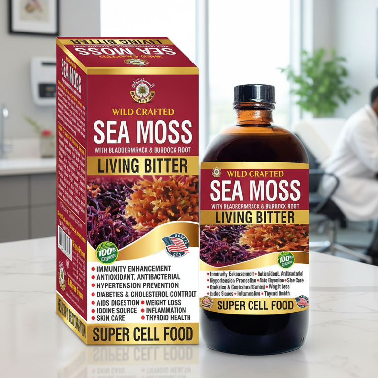 AL-RIYAN Wild Crafted Sea Moss Living Bitter 16oz
