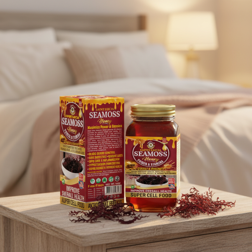 AL-RIYAN Saint Lucia Sea Moss Honey Super Cell Food 16oz