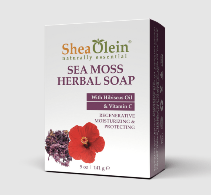 SHEA OLEIN SEA MOSS HERBAL SOAP BARS 6CT - SmellsPlus
