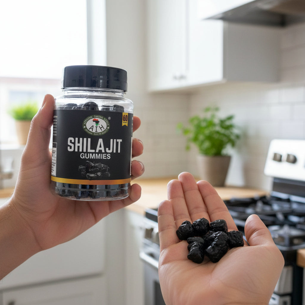 African Indian Herbs Shilajit Gummies 60ct Jar