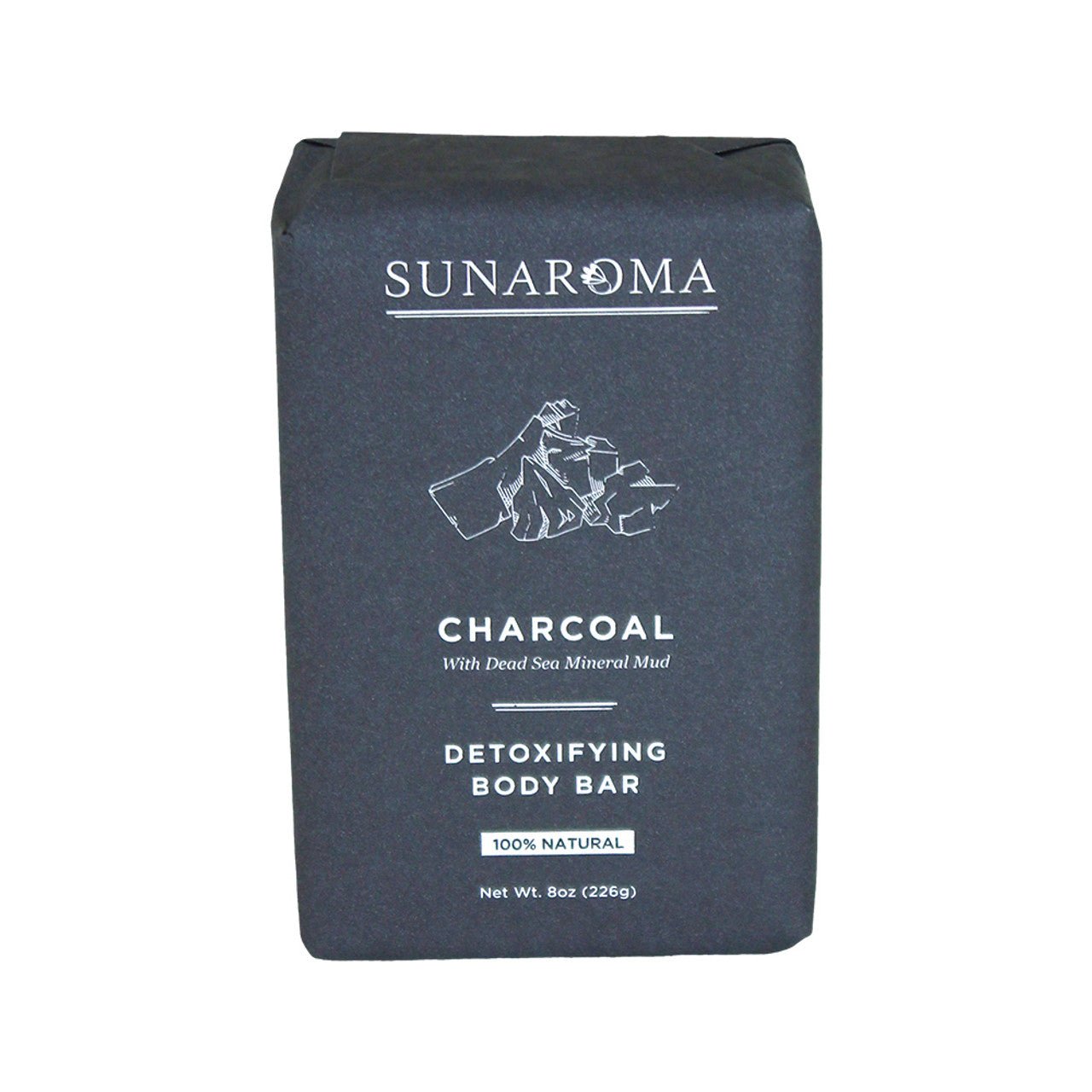 SUNAROMA GENTLE SOAP BAR 8oz 6ct CHARCOAL - SmellsPlus