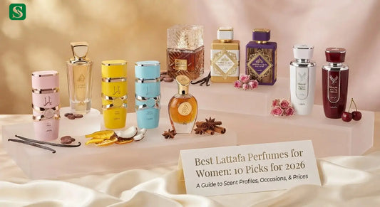 A luxurious collection of ten Lattafa perfumes for women