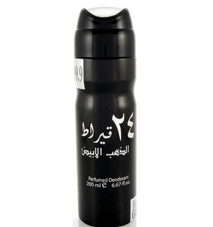 Lattafa 24 Carat White Gold Fine Gold Perfumed Body Spray 200ml 1ct