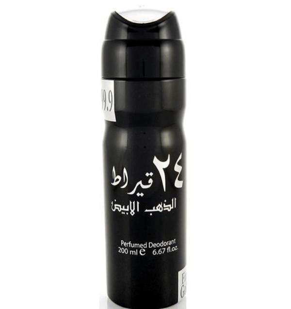 Lattafa 24 Carat White Gold Fine Gold Perfumed Body Spray 200ml 1ct