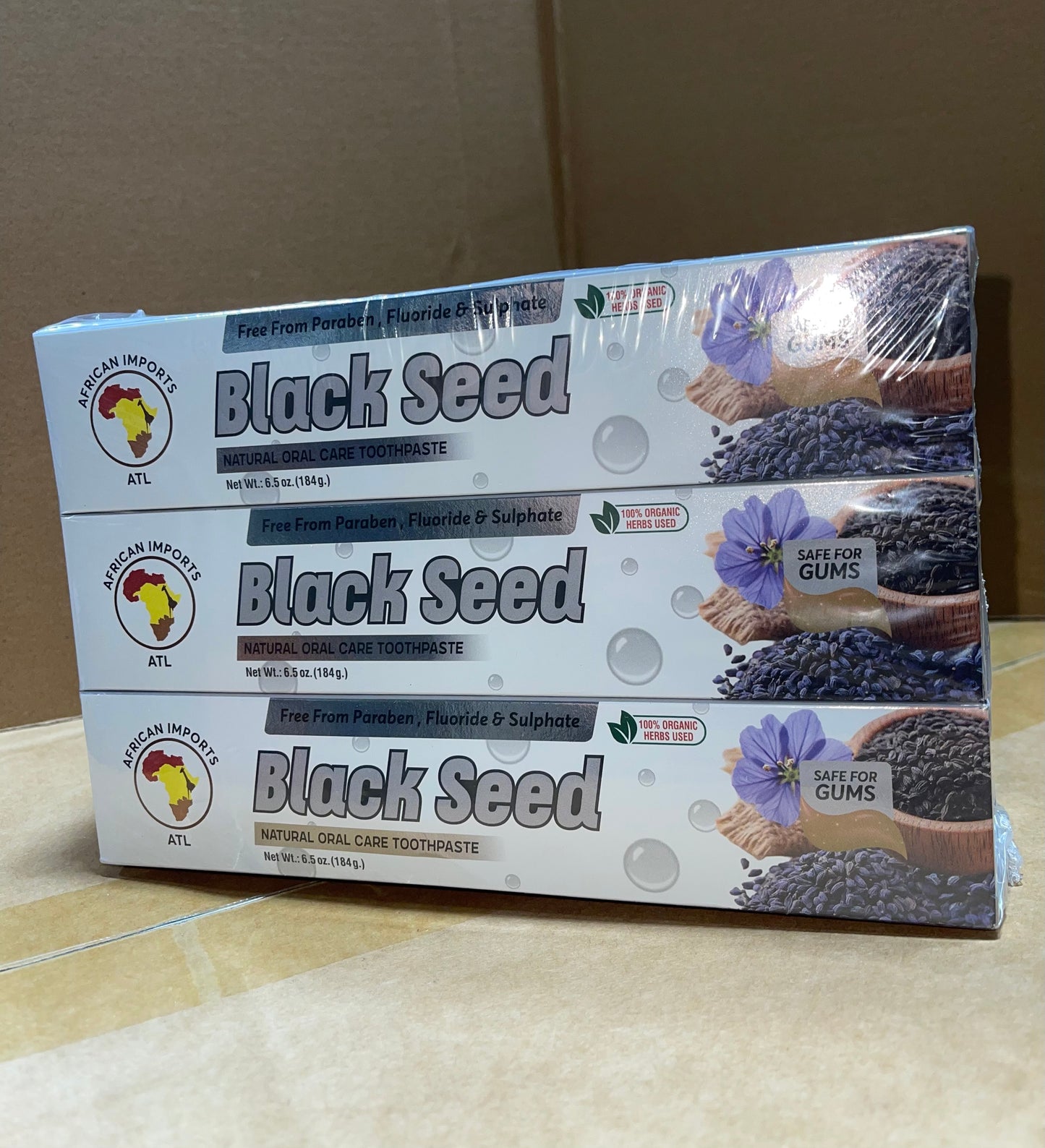 AFRICAN IMPORTS ATL TOOTHPASTE 6ct 6.5oz | Black Seed