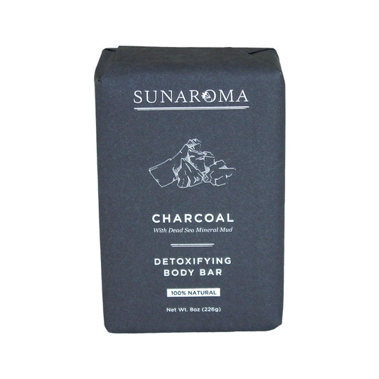 SUNAROMA GENTLE SOAP BAR 8oz 6ct CHARCOAL