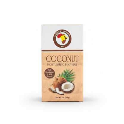 African Imports ATL COCONUT MOISTURIZING Soap Bar 1ct