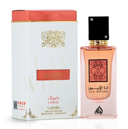 Lattafa I Am White Ana Abiyedh Coral 60ml Perfume