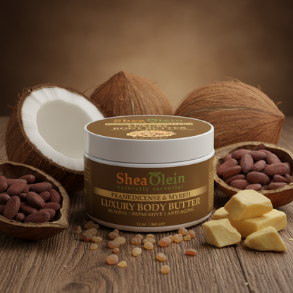 SHEA OLEIN LUXURY BODY BUTTER 12oz | FRANKINCENSE & MYRRH