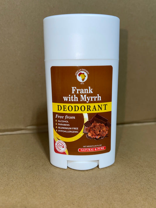 AFRICAN IMPORTS ATL NATURAL AND PURE DEODORANT 2.65oz | FRANK WITH MYRRH
