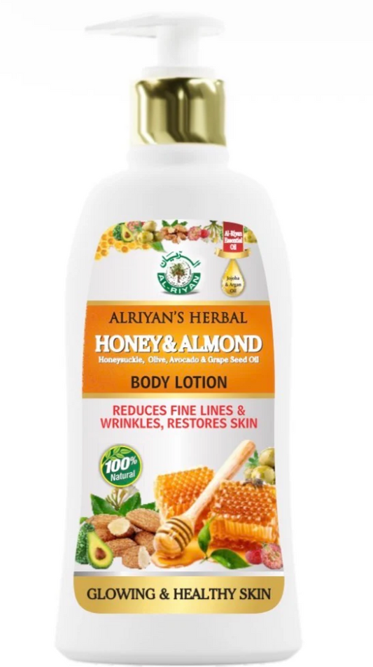 AL-RIYAN HERBAL BODY LOTION 16oz | HONEY & ALMOND