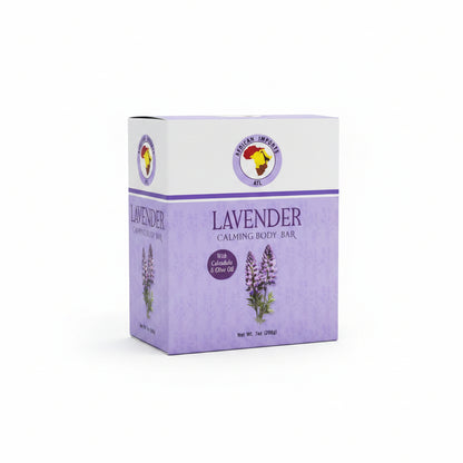 African Imports ATL LAVENDER CALMING BODY Soap Bar 1ct