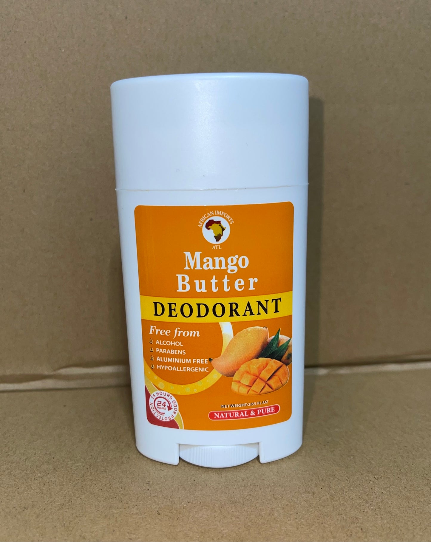 AFRICAN IMPORTS ATL NATURAL AND PURE DEODORANT 2.65oz | MANGO BUTTER