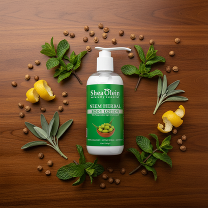SHEA OLEIN BODY LOTION 12oz | NEEM HERBAL