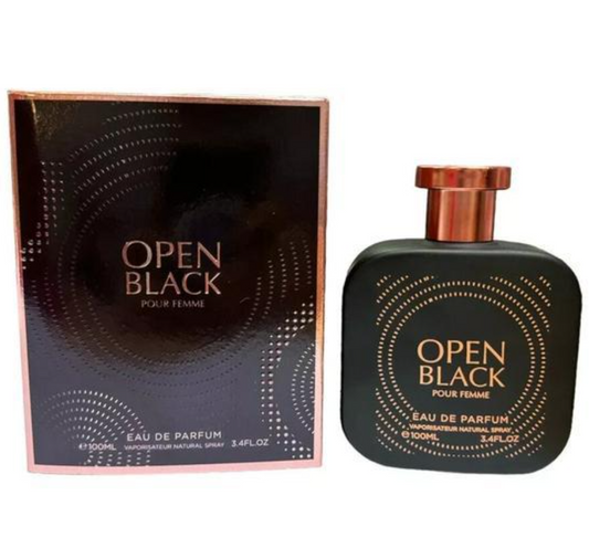 Prime Designer Collection Perfume OPEN BLACK POUR FEMME 100ml