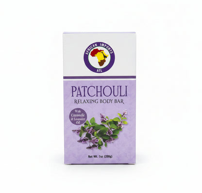 African Imports ATL PATCHOULI RELAXING BODY Soap Bar 1ct
