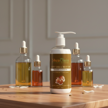 SHEA OLEIN BODY LOTION 12oz | RAW SHEA BUTTER