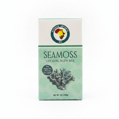 African Imports ATL SEA MOSS COOLING BODY Soap Bar 1ct