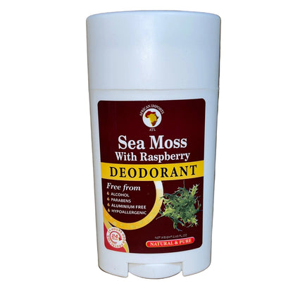 AFRICAN IMPORTS ATL NATURAL AND PURE DEODORANT 2.65oz | SEA MOSS WITH RASPBERRY