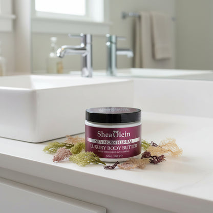 SHEA OLEIN LUXURY BODY BUTTER 12oz | SEA MOSS HERBAL