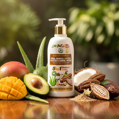 AL-RIYAN HERBAL BODY LOTION 16oz | SHEA MANGO COCOA AVOCADO & SANDALWOOD