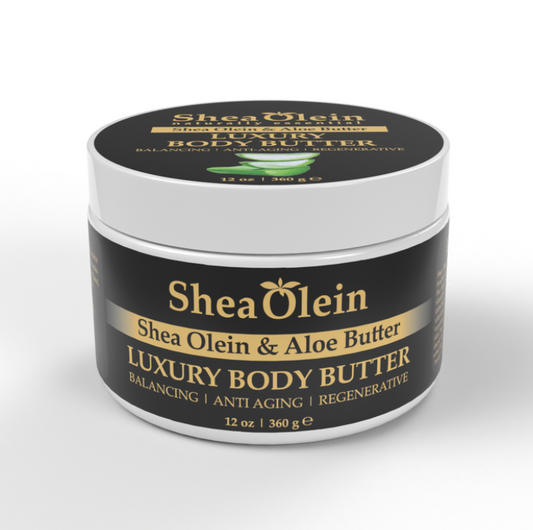 SHEA OLEIN LUXURY BODY BUTTER 12oz | SHEA OLEIN & ALOE BUTTER