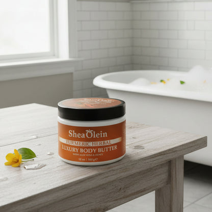 SHEA OLEIN LUXURY BODY BUTTER 12oz | TURMERIC HERBAL
