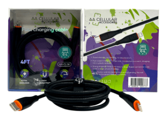 AA FAST CHARGING CABLE 4FT TYPE C TO IP - SmellsPlus