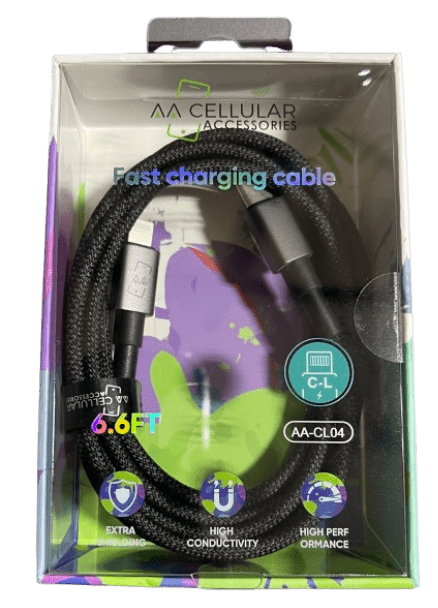 AA FAST CHARGING CABLE 6.6FT TYPE C TO IP - SmellsPlus