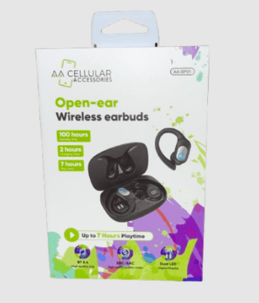 AA - SP01 - BLACK - OPEN EAR WIRELESS EARBUDS - SmellsPlus