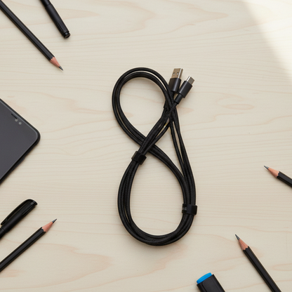AA - UC12 - USB TO C 12FT CABLE - BLACK