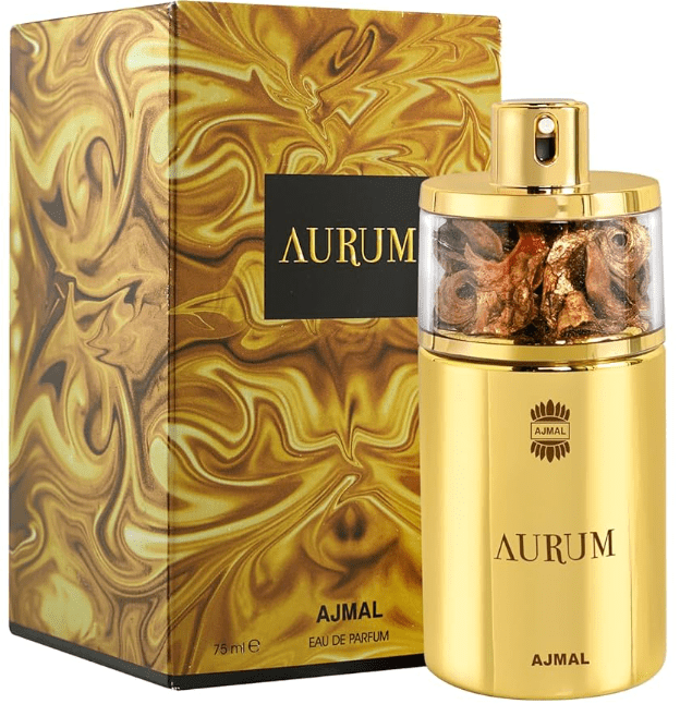 AJMAL AURUM 75ml PERFUME GOLD SWIRL - SmellsPlus